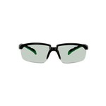 imagen de 3M Solus 2000 Series Safety Glasses S2017AS-BLK - Anti-Scratch Low IR Gray Lens - Black/Green Ratcheting Temples