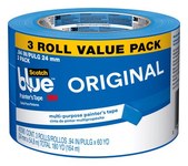 imagen de 3M ScotchBlue 2090-24EC-3PK Azul Cinta de pintor - 24 mm (.94 pulg.) Anchura x 58.8m (60 yd) Longitud - 91144
