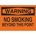 imagen de Brady B-401 Poliestireno Rectángulo Letrero de no fumar Naranja - 10 pulg. Ancho x 7 pulg. Altura - 25102