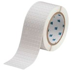 imagen de Brady UltraTemp THT-70-719-20 Rollo de etiquetas troqueladas para impresoras - 0.25 pulg. x 0.25 pulg. - Poliimida - Blanco - B-719