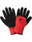 imagen de Global Glove Gripster 440 Black/Blue Large Nylon Work Gloves - Latex Palm & Fingers Coating - 440/LG