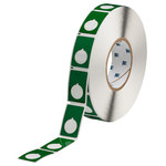 imagen de Brady THTEP-168-593-.5GN Rollo de etiquetas troqueladas para impresoras - 1.2 pulg. x 1.9 pulg. - Poliéster - Verde - B-593