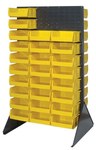 imagen de Quantum Storage 2,000 lbs Gris Acero Doble cara Bastidor de piso con persiana - longitud total 36 pulg. - Ancho 25 pulg. - Altura 66 pulg. - 01703