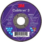 imagen de 3M Cubitron 3 Cut-Off Wheel 90051 - Type 1 (Straight) - 4 1/2 in - Precision Shaped Ceramic Aluminum Oxide - 60+