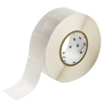 imagen de Brady THT-67-427-1.5 Rollo de etiquetas troqueladas para impresoras - 2 pulg. x 2.25 pulg. - Vinilo - Transparente/Blanco - B-427