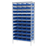 imagen de Akro-mils Shelfmax Sistema de estantería fijo AWS183630158 - Acero - 12 estantes - 48 gavetas - AWS183630158 BLUE
