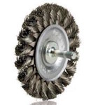 imagen de Dynabrade 78876 Wheel Brush - 3 1/4 in Dia - Knotted Steel Bristle