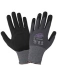 imagen de Global Glove Tsunami Grip Gray/Black X-Small rPET/Nylon/Spandex Work Gloves - ANSI A1 Cut Resistance - Nitrile Palm Coating - 600NFT XS