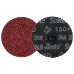 imagen de 3M Scotch-Brite TS Disco de acondicionamiento de superficies de cambio rápido 67202 - 4 pulg. - Cerámica con forma precisa - 150+ - Mediano