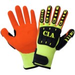 imagen de Global Glove Vise Gripster CIA995MFV Amarillo/Naranja De Alta Visibilidad Grande Guantes resistentes a cortes - CIA995MFV LG