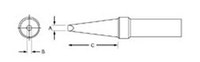 imagen de Weller PTCC7 Single Flat Tip - Single Flat - 47327