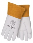 imagen de Tillman Blanco/dorado XL Kevlar/Cuero Grano Piel de cordero Guante para soldadura - Pulgar recto - tillman 24c-xl