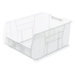 imagen de Akro-mils Akrobin 300 lb Transparente Polímero de grado industrial Apilado Contenedor de almacenamiento - longitud 23 7/8 pulg. - Ancho 18 1/4 pulg. - Altura 12 pulg. - Compartimientos 1 - 30289SCLAR