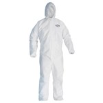 imagen de Kimberly-Clark A45 Blanco Mediano Laminado de película microporosa Overoles desechables para trabajo y uso general - 036000-41504