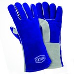 imagen de West Chester 9051 Blue Large Split Cowhide Welding Glove - Wing Thumb - 14 in Length - 9051/L