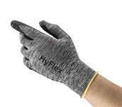 imagen de Ansell Hyflex 11-801 Black/Gray 8 Nylon Work Gloves - ANSI A1 Cut Resistance - Nitrile Foam Palm Coating - 205674
