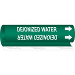 imagen de Brady 178484 Marcador de tubería de envoltura - 0.375 pulg. to 0.5 pulg. - Agua - Poliéster - Blanco sobre verde - B-689