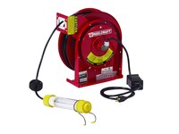imagen de Reelcraft Industries L Series Cord Reel - 50 ft Cable Included - Spring Drive - 0.3 Amps - 125V - Fluorescent Light - 16 AWG - L 4050 162 2