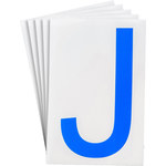 imagen de Brady Toughstripe 121749 Etiqueta en forma de letra - J - Azul - 6 pulg. x 8 pulg. - B-514