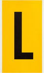 imagen de Brady 1570-L Etiqueta en forma de letra - L - Negro sobre amarillo - 5 pulg. x 9 pulg. - B-946