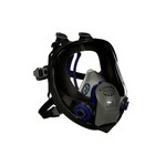 imagen de 3M Ultimate FX FF-400 FF-403 Respirador de máscara de careta completa 89424 - tamaño Grande - Negro/Azul - Silicón - 6 puntos suspensión