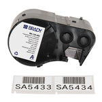 imagen de Brady FreezerBondz M5-125-492 Etiquetas criogénicas ultrafinas - 1.75 pulg. x 1 pulg. - Poliéster - Negro sobre blanco - B-492