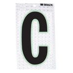 imagen de Brady 3000-C Etiqueta en forma de letra - C - Negro sobre plateado - 1 1/2 pulg. x 2 3/8 pulg. - B-309