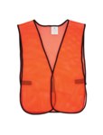 imagen de Global Glove FrogWear HV Chaleco de seguridad de alta visibilidad GLO-10-O - tamaño Grande - Malla Poliéster - Naranja de alta visibilidad - glo-10-o-1in lg