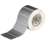 imagen de Brady THT-55-8591-1-SL Rollo de etiquetas troqueladas para impresoras - 4 pulg. x 2 pulg. - Poliéster - Plateado - B-8591
