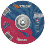 imagen de Weiler Tiger AO Disco de corte de centro deprimido 57049 - 9 pulg. - Óxido de aluminio - 60 - T