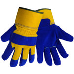 imagen de Global Glove 2805 Azul Grande Cuero Dividir Guantes para condiciones frías - 2805 lg