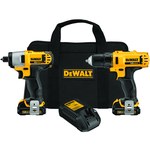 imagen de DEWALT Max Kit de destornillador de impacto/atornillador - 12 V Max Li-Ion - DCK211S2
