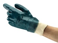 imagen de Ansell HyLite 47-402 Blue 7 Knit Work Gloves - Nitrile Palm Only Coating - 205940