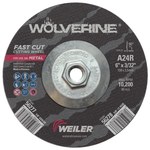 imagen de Weiler Wolverine Rueda de corte 56278 - Tipo 27 - rueda de centro hundido - 6 pulg. - Óxido de aluminio - 24 - R
