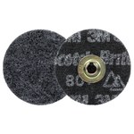 imagen de 3M Scotch-Brite TSM Disco de acondicionamiento de superficies de cambio rápido 67169 - 3 pulg. - Cerámica con forma precisa - 80+ - Extragrueso