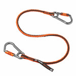 imagen de Ergodyne Squids Tool Lanyard 3118F(x), 38 to 70 in, Polyester Webbing, Gray/Orange - 19828