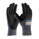 imagen de PIP ATG MaxiCut Ultra DT 44-3455 Blue/Black Small Cut-Resistant Glove - ANSI A3 Cut Resistance - Nitrile Foam Palm & Fingers Coating - 44-3455/S