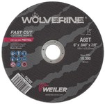 imagen de Weiler Wolverine Cutoff Wheel 56282 - Type 1 - Straight Wheel - 6 in - Aluminum Oxide - 60 - T