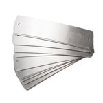 imagen de Brady Aluminio Panel para señalamientos Plateado - 7.25 pulg. Ancho x 1.75 pulg. Altura - 97198