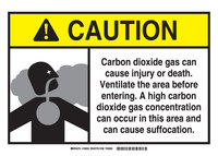imagen de Brady B-555 Aluminum Rectangle Yellow Chemical Warning Sign - 14 in Width x 10 in Height - 106052