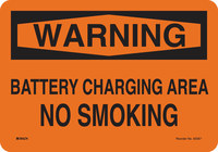 imagen de Brady B-120 Poliéster reforzado con fibra de vidrio Rectángulo Cartel de sala de baterías - 10 pulg. Ancho x 7 pulg. Altura - 62567