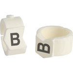 imagen de Brady Clip Sleeve Black on White Nylon Clip-On Sleeve - SCN36-B