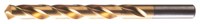 imagen de Cle-Line 1898-TN Taladro de Jobber - Corte de mano derecha - Punta Radial 118° - Acabado TiN - Longitud Total 4 pulg. - Flauta Espiral - Acero de alta velocidad - Vástago Recto - C19193