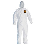 imagen de Ansell KleenGuard Overoles resistentes a productos químicos A30 46113 - tamaño Grande - Microfuerza - Blanco