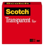 imagen de 3M Scotch 600 Transparente Cinta de sellado de cajas - 3/4 pulg. Anchura x 72 yd Longitud - 2.3 mil Espesor - 06943