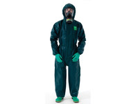 imagen de Ansell Microchem Chemical-Resistant Coveralls 4000 GR40-T-92-121-08 - Size 4XL - Green - 18067