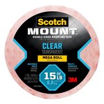 imagen de 3M Scotch-Mount 410H-LONG-DC Clear Double Sided Foam Tape - 1 in Width x 450 in Length - 67747