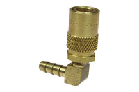 imagen de Coilhose Moldflow Unvalved 90° Elbow Coupler 6-316 - 3/8 in ID Hose Thread - Brass - 12593