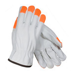imagen de PIP Natural Large Grain Cowhide Leather Driver's Gloves - Keystone Thumb - 9.6 in Length - 68-163HV/L