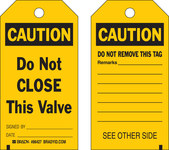 imagen de Brady 86546 Negro sobre amarillo Poliéster Etiqueta de seguridad del equipo - Ancho 3 pulg. - Altura 5 3/4 pulg. - B-851